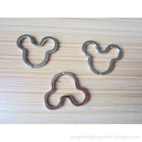 Metal Keyrings, Gifts Flat Keyrings, Mickey Head Shaped Keyrings